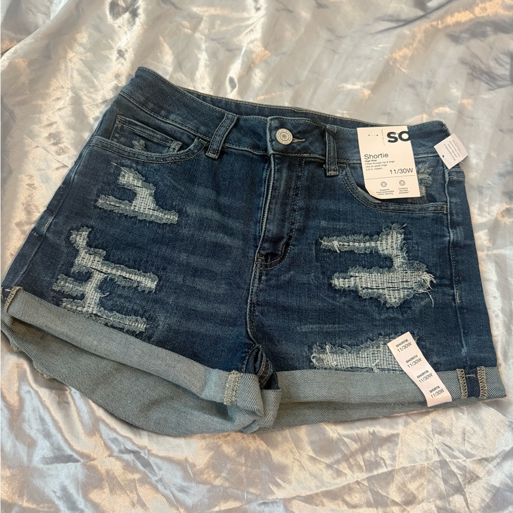 SO Women's Jean Shorts - Dark Blue